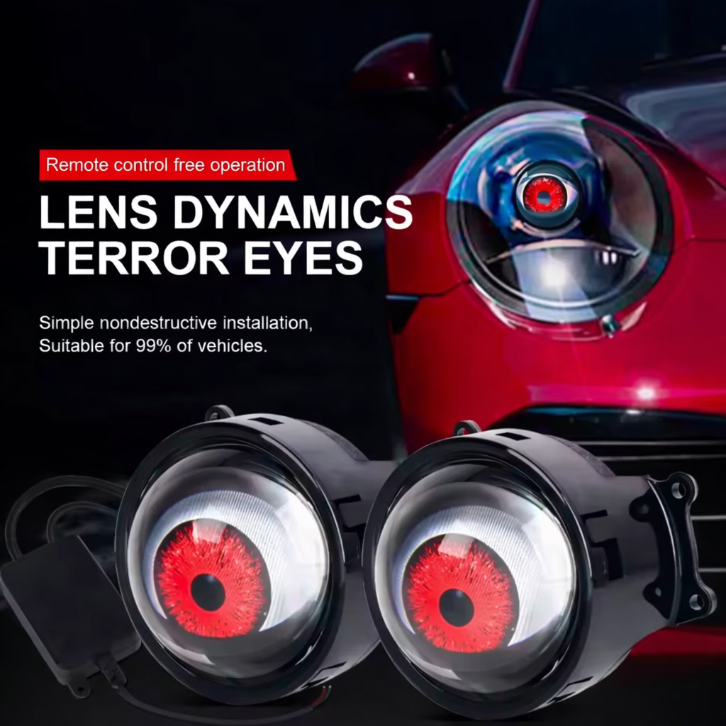 2PCS RGB LED Headlight Accent Lights – Remote Control | 33 Lighting Modes