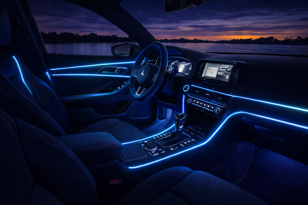 RGB Dreamcolor LED Car Interior Strip Light – 612 LEDs | APP, RF Remote and USB Control