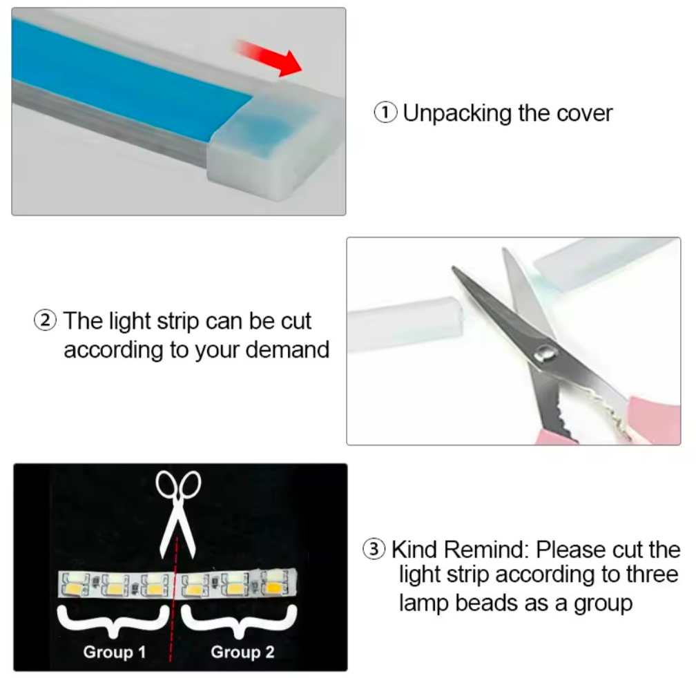 2PCS Symphony DRL RGB LED Daytime Running Light Strip – APP Control Flowing Turn Signal