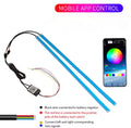 2PCS Symphony DRL RGB LED Daytime Running Light Strip – APP Control Flowing Turn Signal