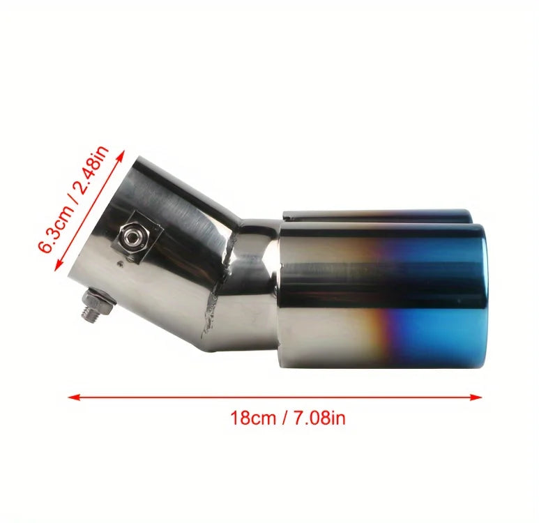 Universal Dual Exhaust Tip – Stainless Steel Burnt Finish