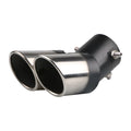 Universal Dual Exhaust Tip – Stainless Steel Burnt Finish