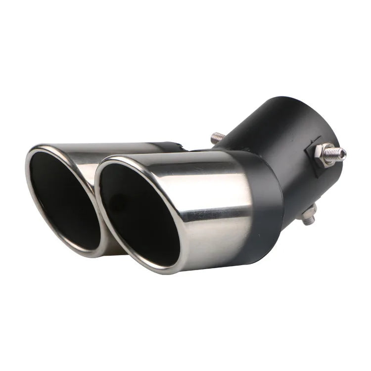 Universal Dual Exhaust Tip – Stainless Steel Burnt Finish