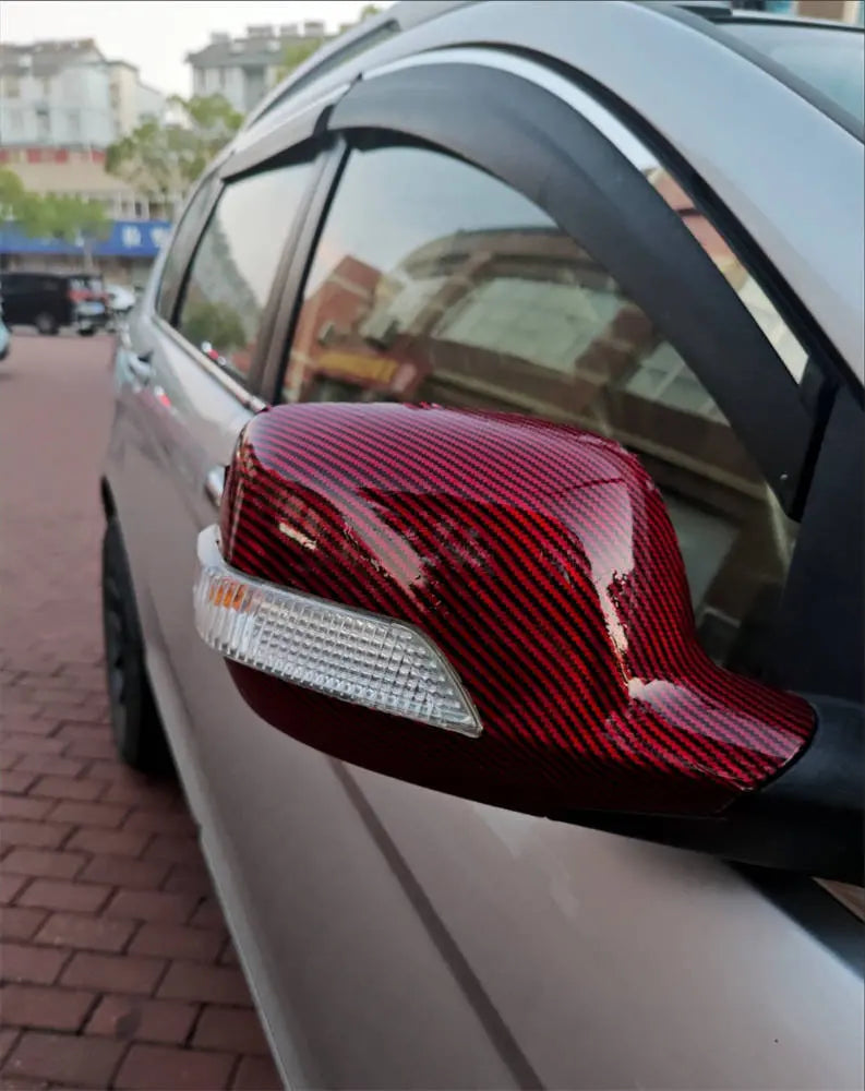 Laser Carbon Fiber Vinyl Wrap Film – Red