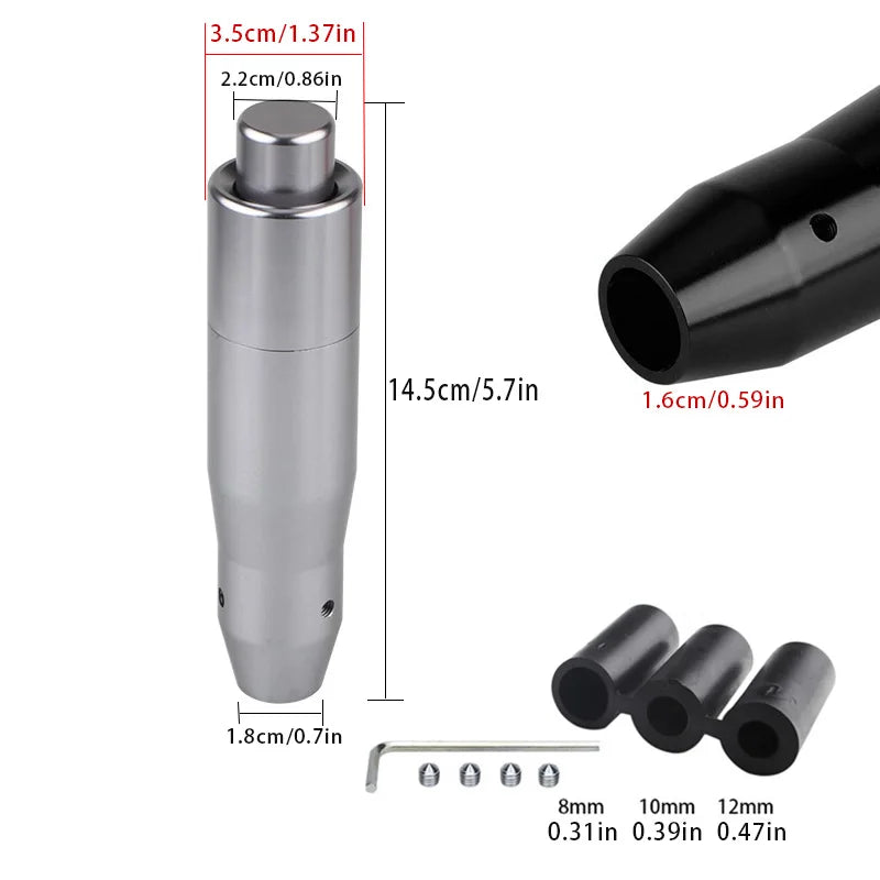 Universal Aluminum Gear Shift Knob – Long Stick Automatic Shifter