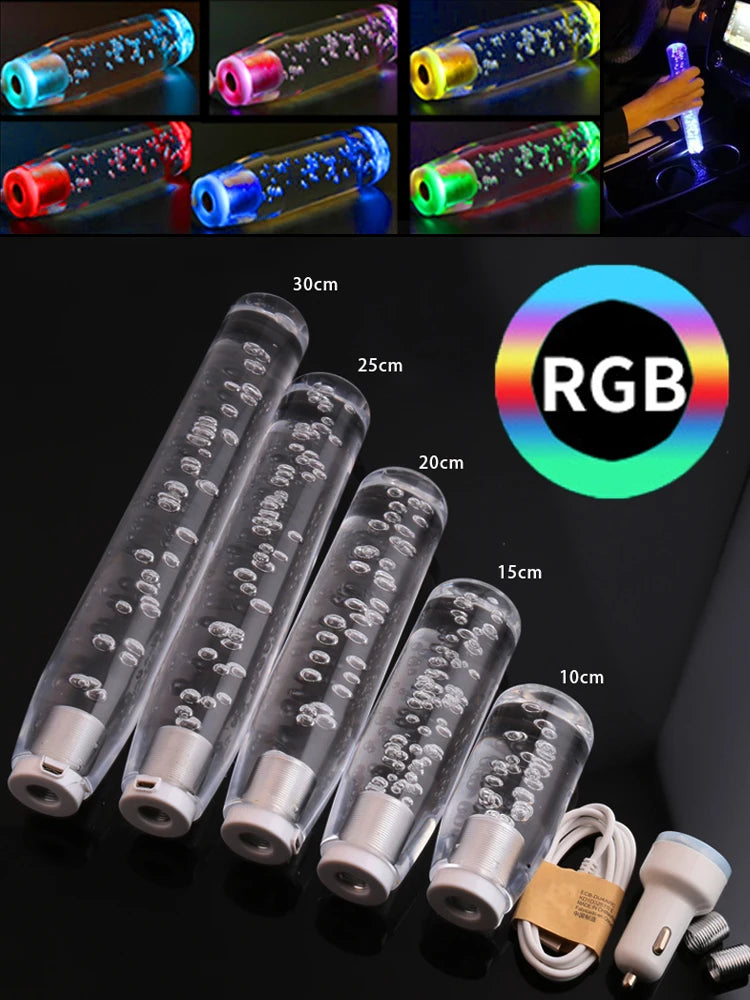 Universal RGB Crystal Gear Shift Knob – Manual Transmission