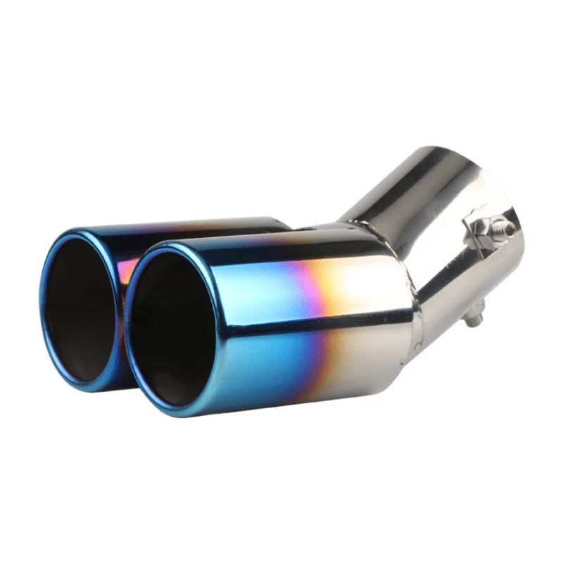 Universal Dual Exhaust Tip – Stainless Steel Burnt Finish