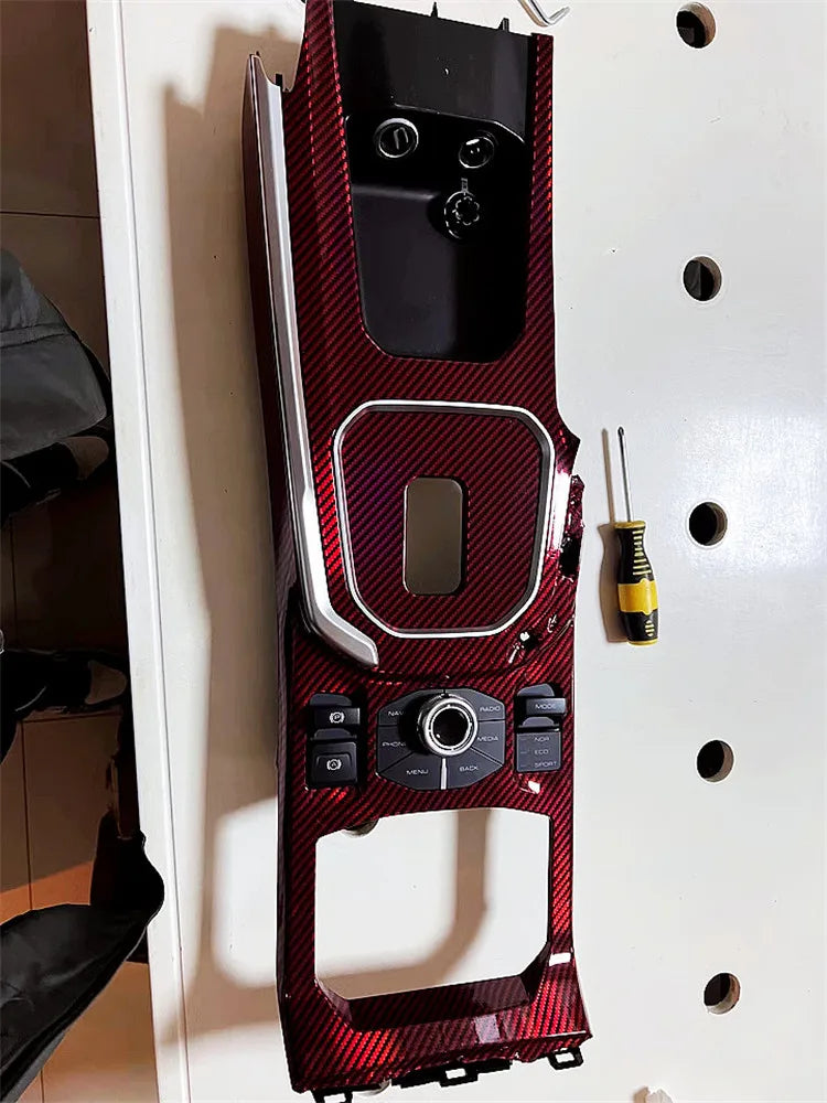 Laser Carbon Fiber Vinyl Wrap Film – Red