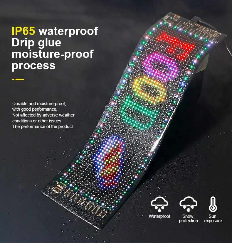 LED Matrix Pixel Display Screen – Smart RGB Atmosphere Light (USB 5V)