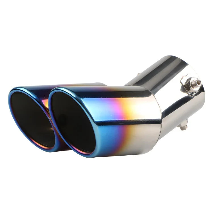 Universal Dual Exhaust Tip – Stainless Steel Burnt Finish