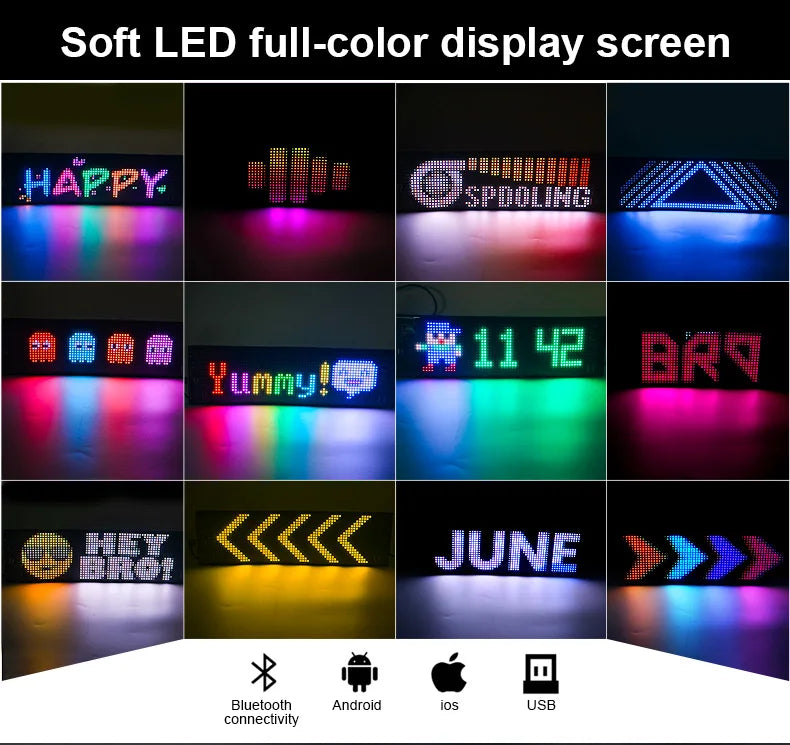 LED Matrix Pixel Display Screen – Smart RGB Atmosphere Light (USB 5V)