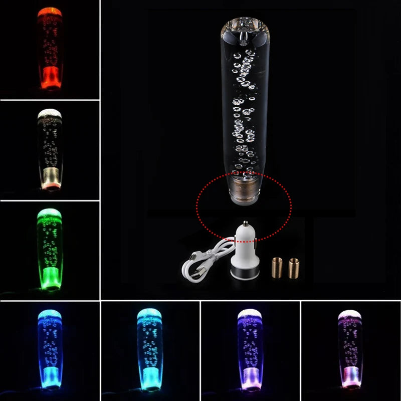 Universal RGB Crystal Gear Shift Knob – Manual Transmission
