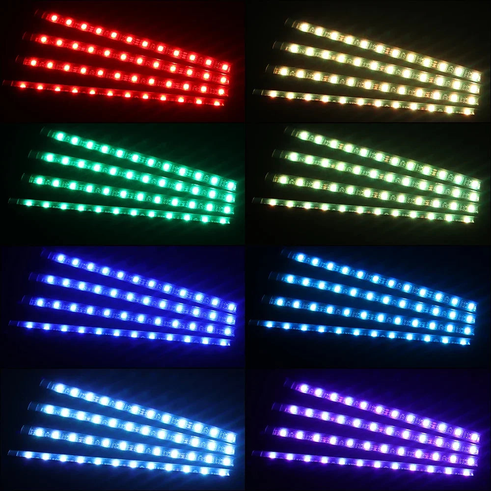 RGB Car Interior Ambient Light Strip – Music & Voice Control