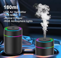 USB Mini Cool Mist Humidifier with Colorful Light – 180mL