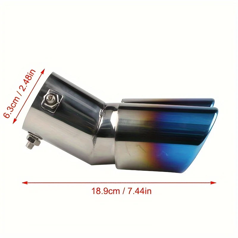 Universal Dual Exhaust Tip – Stainless Steel Burnt Finish