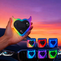 Solar LED Heart Dashboard Light – Neon Car Interior Decoration